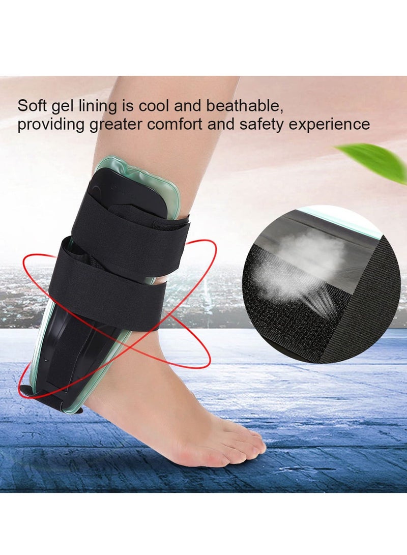 Adjustable Air Gel Ankle Brace Stirrup Splint with Hot/ Cold Therapy for Sprains Tendonitis, and Sports Injuries - Universal Fit - Image 5